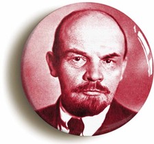 LENIN BADGE BUTTON PIN (Size