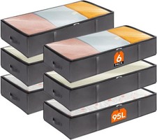 Lifewit 6 Pack 95L Under Bed