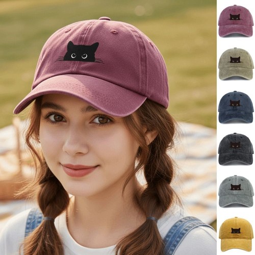 Cute cat print - cute, cap