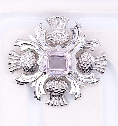 Scottish thistle brooch - brooch, with