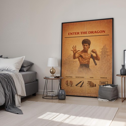Enter the dragon retro - dragon, style