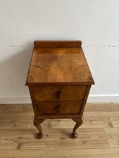 Vintage Walnut Veneer Bedside