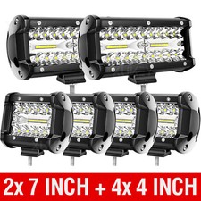 6PCS 7Inch 4 Inch Kit LED Work
