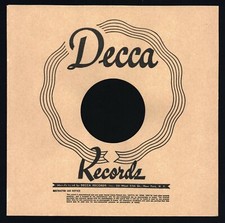 DECCA CREAM  10"/ 78 R.P.M