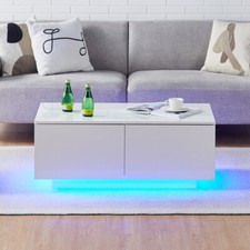White High Gloss LED Coffee