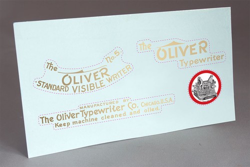 Pre cut oliver typewriter - pre,