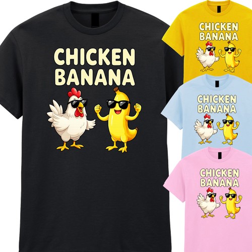 Funny chicken banana cartoon - funny,