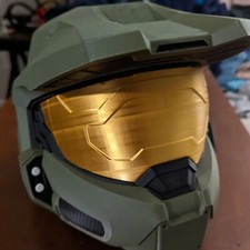 Green Combat Helmet | Space Marine Cosplay Prop | Sci-Fi Armor Headgear