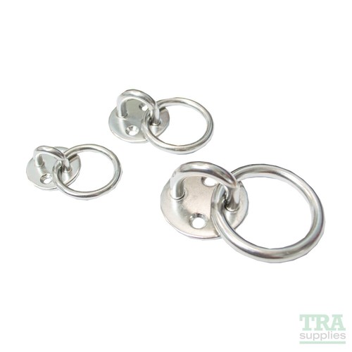Round eye plate stainless - eye,