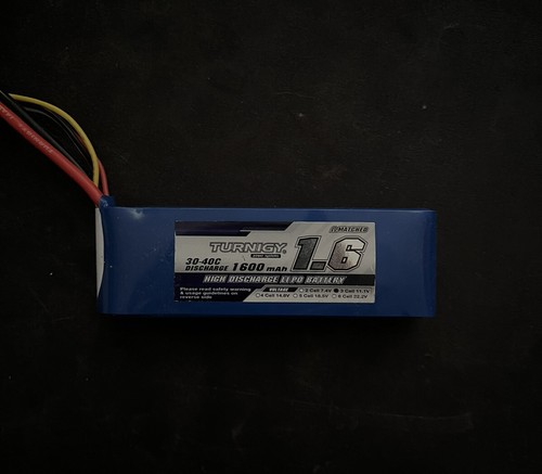 Turnigy 1600mah 40c lipo - turnigy, 3s