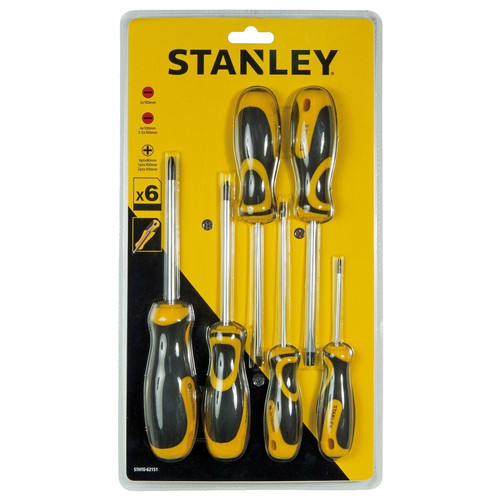 Stanley tools 6pc screwdriver - stanley,