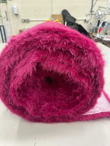 Luxury faux fur fabric - fur, pink