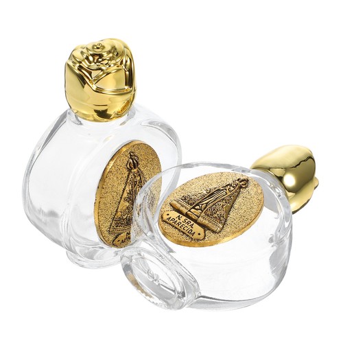 Pcs glass holy water bottles - 2,
