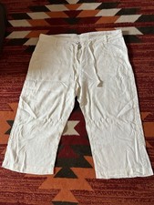 George 100% Linen White Size