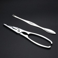 2Pcs Stainless Steel Seafood Cracker Pick Fork Set Crab Lobster Kitchen Gadgets/