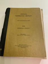 1936 Narrative Annual Report Home Demonstration Agent Marshall County Iowa