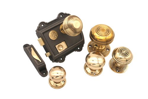 Victorian rim latch lock - rim,