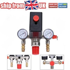 Air Compressor Pressure Control Switch Valve & Gauges Replacement Parts 16A 230V