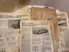 motor trader service trader data sheets joblot classic car Austin triumph mg