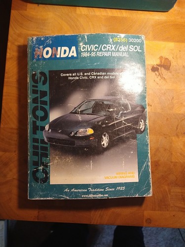 Chilton honda civic crx - chilton,