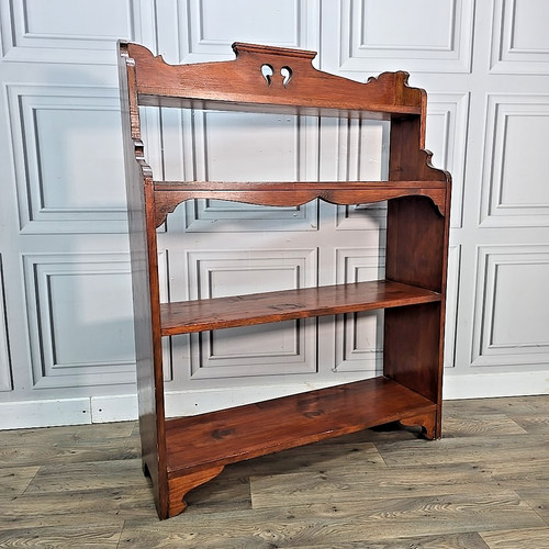 Antique bookcase arts crafts - bookcase, &