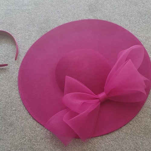 Dark pink large - large, fascinator