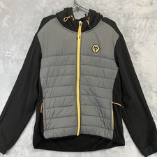 Wolverhampton Wanderers FC Lightweight Zip Training Jacket Padded Size Medium