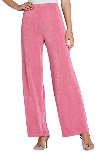 Ladies slinky wide leg trouser - slinky,