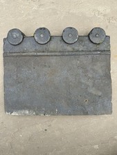 X42 Reclaimed Victorian Staffordshire Blue 4 Circle Dot Design Edging Tiles