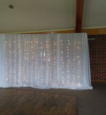 White sheer organza - sheer,