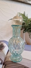 Art Glass Perfume Bottle & Stopper Vanity Ornament Decor 