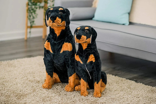 50cm large sitting rottweiler - 50cm,
