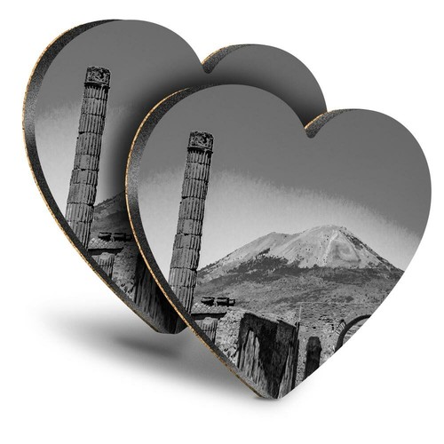 Heart mdf coasters - 2x,