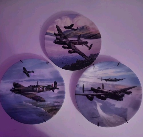 Coalport plates plane aircraft - coalport,