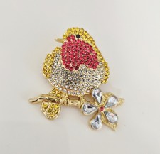 Crystal Christmas Red Robin