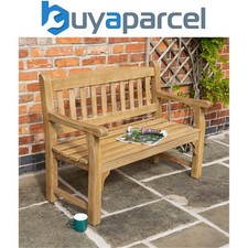 Rowlinson Tuscan Wooden Garden Park Patio Bench Chair Heavy Duty 2 Seater 1.2m