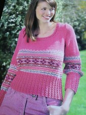 Sweet Jasmine, Knitting pattern for Ladies Jumper by Louisa Harding