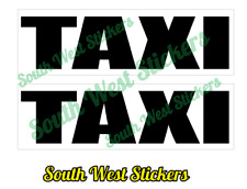 Taxi Magnets Magnetic Door Signs 300x90mm x 2