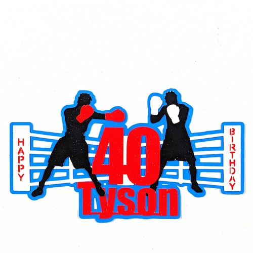 Boxing mma cake topper - boxing, in