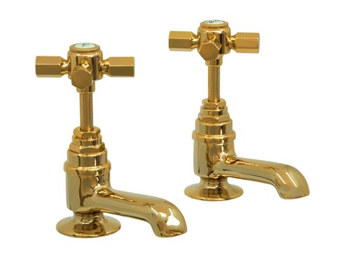 Art deco antique gold basin - gold,