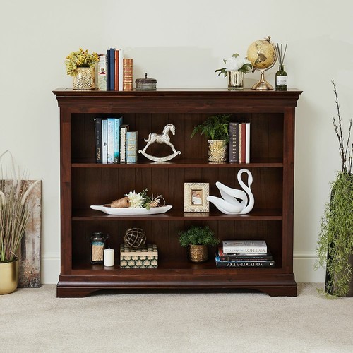 Wide low bookcase french - wide,