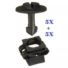 FIT PEUGEOT Undertray Engine Under Cover Fixing Clips Screw Kit 5pairs 