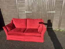 Multiyork Multi York Red Fabric 2 Seater Sofa Settee With Removable Covers