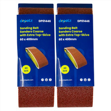 Sanding belts 10Pcs 60 x 400mm 40 Grit Aluminium Oxide For Bosch Sander 