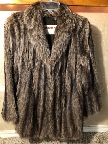 Vtg fur coat - coat,brickers, tuni