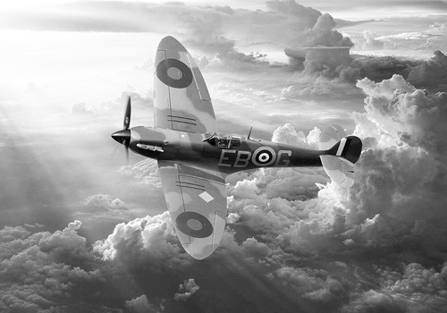 Supermarine spitfire w - supermarine, b&w