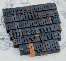 a-z alphabet letterpress