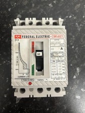 FEDERAL ELECTRIC HEF3P60 MCCB 60 AMP 50HZ TRIPLE 3 POLE PHASE BREAKER SELECT 60A
