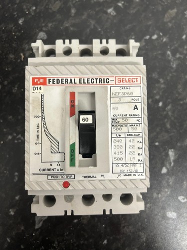 Federal electric hef3p60 mccb - electric,