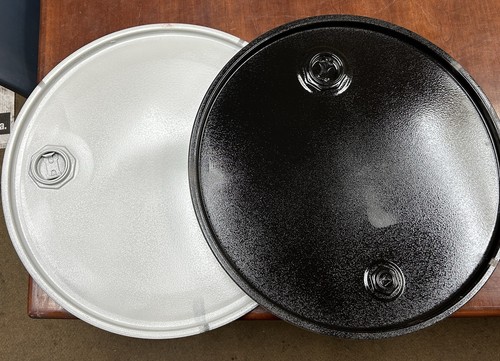 Steel drum cut - drum, lid